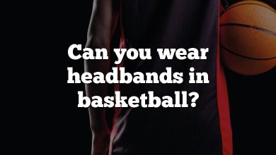 Can you wear headbands in basketball?