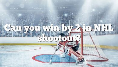 Can you win by 2 in NHL shootout?