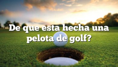 De que esta hecha una pelota de golf?