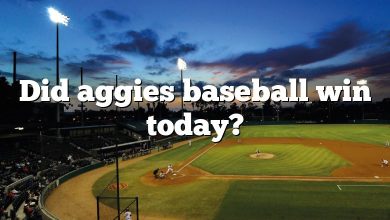 Did aggies baseball win today?