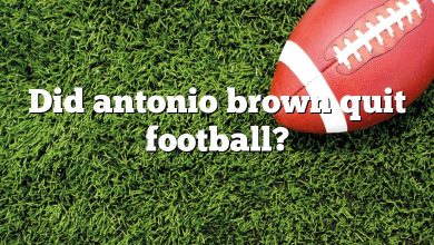 Did antonio brown quit football?