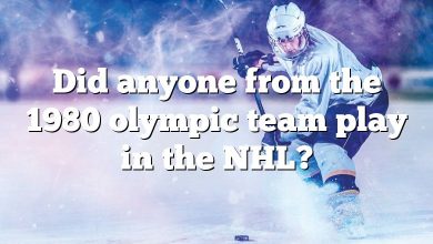 Did anyone from the 1980 olympic team play in the NHL?