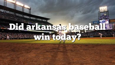 Did arkansas baseball win today?