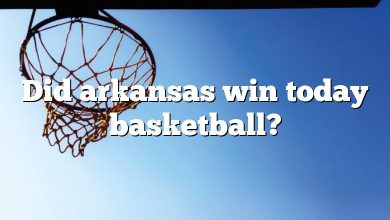 Did arkansas win today basketball?