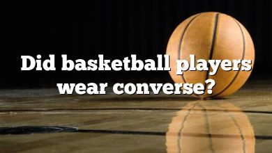Did basketball players wear converse?
