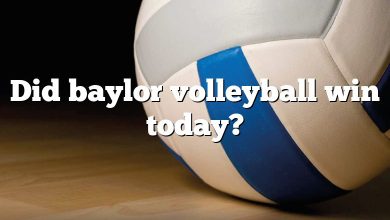 Did baylor volleyball win today?