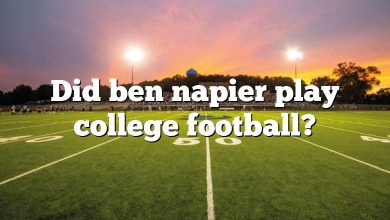 Did ben napier play college football?