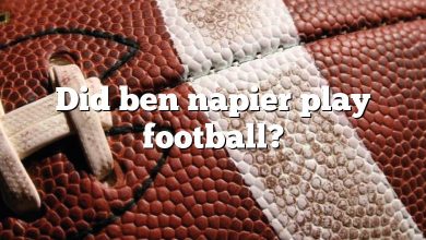 Did ben napier play football?