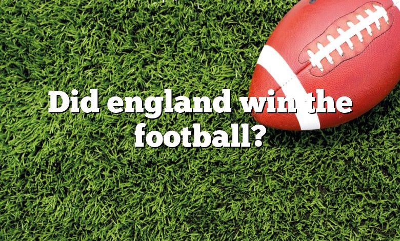 Did england win the football?