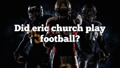 Did eric church play football?