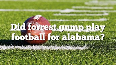 Did forrest gump play football for alabama?
