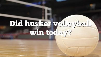Did husker volleyball win today?