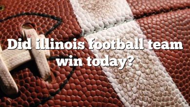 Did illinois football team win today?