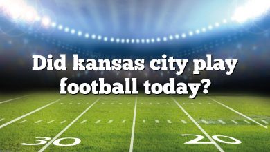 Did kansas city play football today?