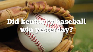 Did kentucky baseball win yesterday?