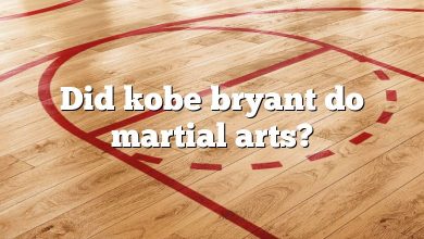 Did kobe bryant do martial arts?