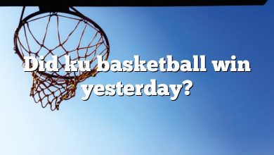 Did ku basketball win yesterday?