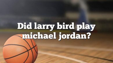 Did larry bird play michael jordan?