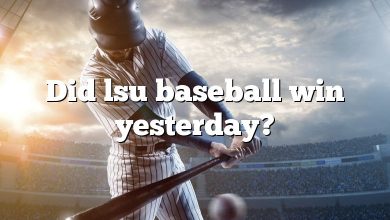 Did lsu baseball win yesterday?