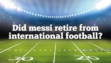 Did messi retire from international football?