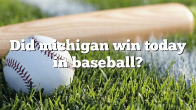 Did michigan win today in baseball?