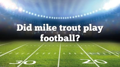 Did mike trout play football?