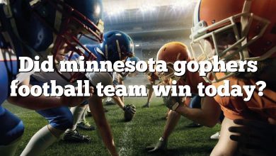 Did minnesota gophers football team win today?