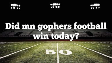 Did mn gophers football win today?