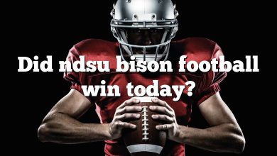 Did ndsu bison football win today?