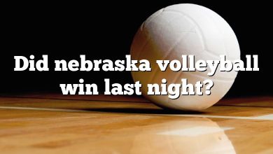 Did nebraska volleyball win last night?