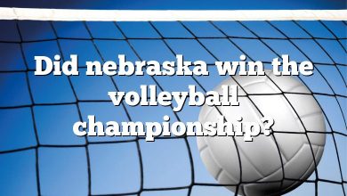 Did nebraska win the volleyball championship?