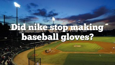 Did nike stop making baseball gloves?