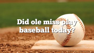 Did ole miss play baseball today?