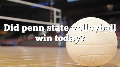 Did penn state volleyball win today?