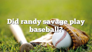 Did randy savage play baseball?