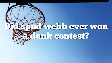 Did spud webb ever won a dunk contest?