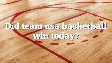 Did team usa basketball win today?