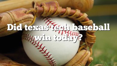 Did texas tech baseball win today?