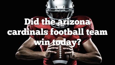 Did the arizona cardinals football team win today?