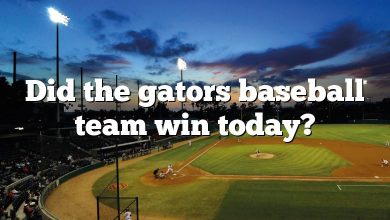 Did the gators baseball team win today?