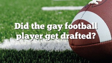 Did the gay football player get drafted?