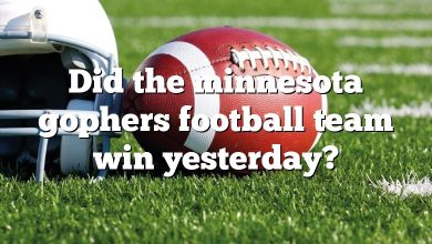 Did the minnesota gophers football team win yesterday?