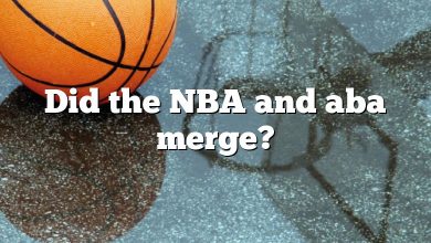 Did the NBA and aba merge?