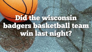 Did the wisconsin badgers basketball team win last night?
