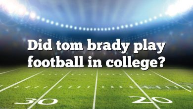 Did tom brady play football in college?