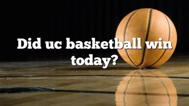 Did uc basketball win today?