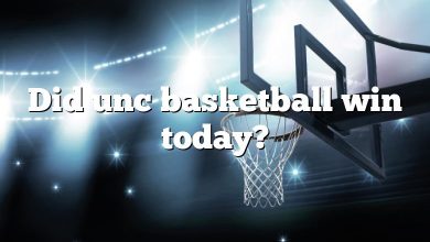 Did unc basketball win today?