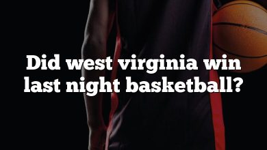 Did west virginia win last night basketball?