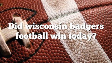 Did wisconsin badgers football win today?