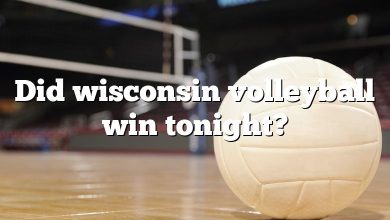 Did wisconsin volleyball win tonight?